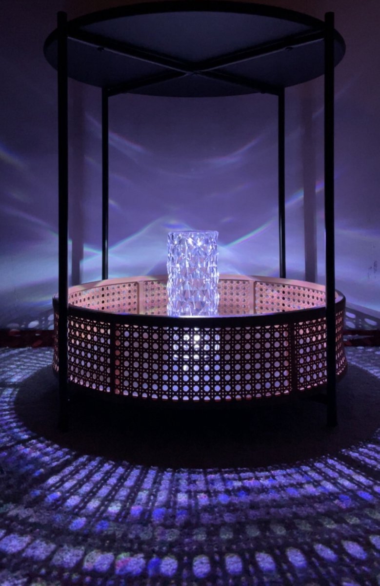 Lampe en Crystal - Lampe Led de luxe Diamnond Rose - Lampe en cristal -  Commande