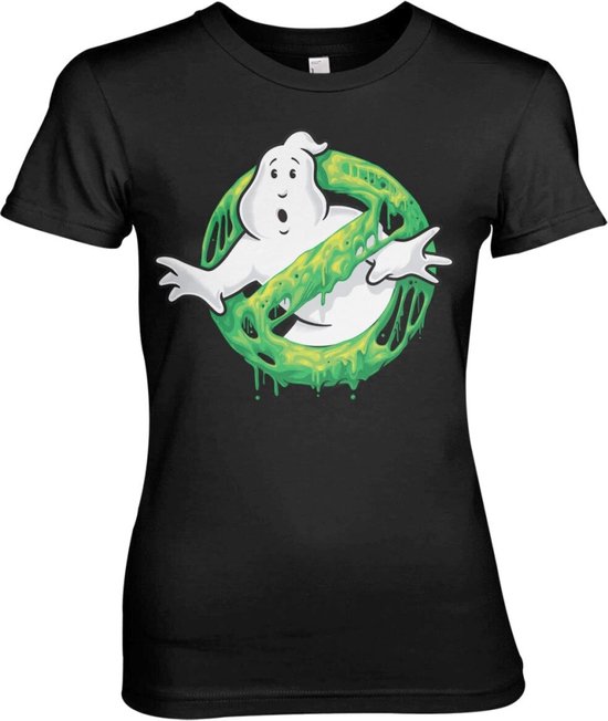 Ghostbusters Dames Tshirt -2XL- Slime Logo Zwart