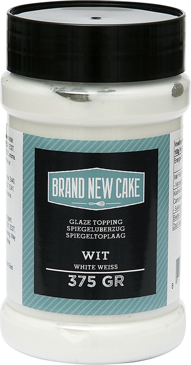 BrandNewCake® Mirror Glaze Wit 375gr - Spiegelglazuur - Taart en Dessert Decoraties