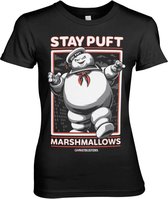 Ghostbusters Dames Tshirt -L- Stay Puft Marshmallows Zwart