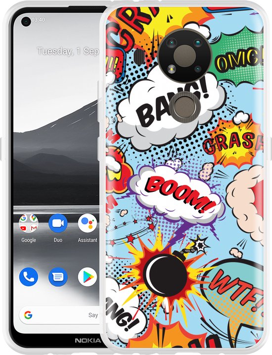 Nokia 3.4 Hoesje Comic - Designed by Cazy