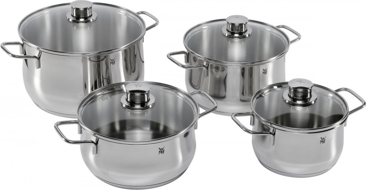 WMF Diadem Pannenset - 4-delig - RVS