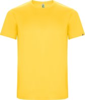 Geel kinder unisex sportshirt korte mouwen 'Imola' merk Roly 8 jaar 122-128