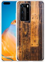 Huawei P40 Pro Hoesje Special Wood Designed by Cazy