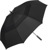 Fare Golf Paraplu - Ø 133 cm - Auto open - Windproof - Ventilatie systeem - Polyester/Glasvezel/Kunststof - Zwart
