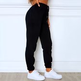 Gym Revolution - Pantalon de survêtement chaud pour femme - Pantalon d'entraînement de haute qualité pour femme - Pantalon de survêtement - Pantalon de sport long - Zwart Taille S