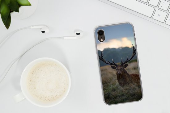 Coque iPhone XR - Cerf - Pâturage - Bois - Siliconen