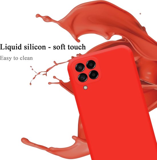 Coque Cadorabo pour Samsung Galaxy M53 5G en ROUGE LIQUIDE - Coque de protection en silicone TPU souple