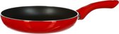 Secret de Gourmet - Koekenpan - Alle kookplaten/warmtebronnen geschikt - rood/zwart - Dia 20 cm