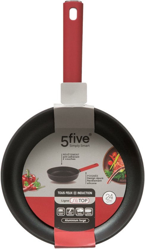 Vier 911-18 gesmede aluminium koekenpan, koperkleur, diameter 18 cm, volledige inductie, antikleefsteen type PFOA