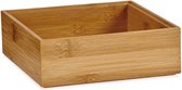Gerim - Organisateur de rangement pour armoire/tiroir plateau bois bambou 15 x 15 x 5 cm