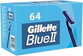 Lames de rasoir jetables Gillette blue II - 64 pièces
