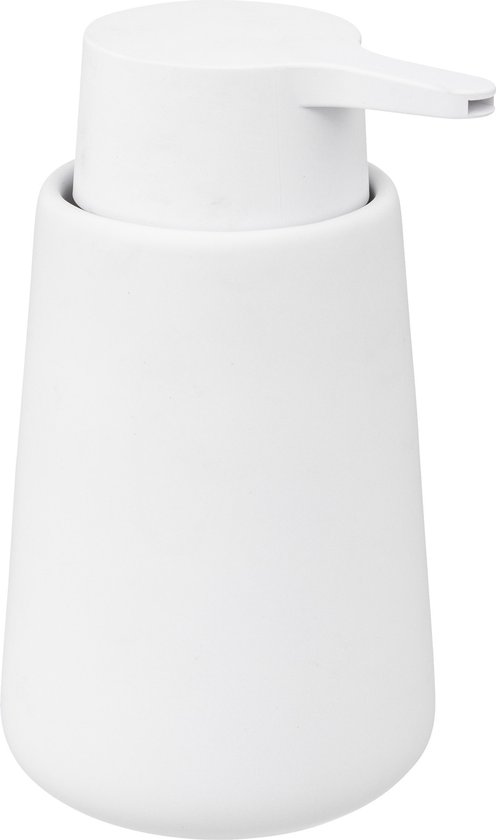 5Five Distributeur de savon/distributeur de savon en céramique - blanc - 250 ml