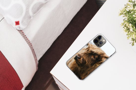Coque iPhone 13 Pro - Highlander écossais - Animaux - Cornes - Siliconen
