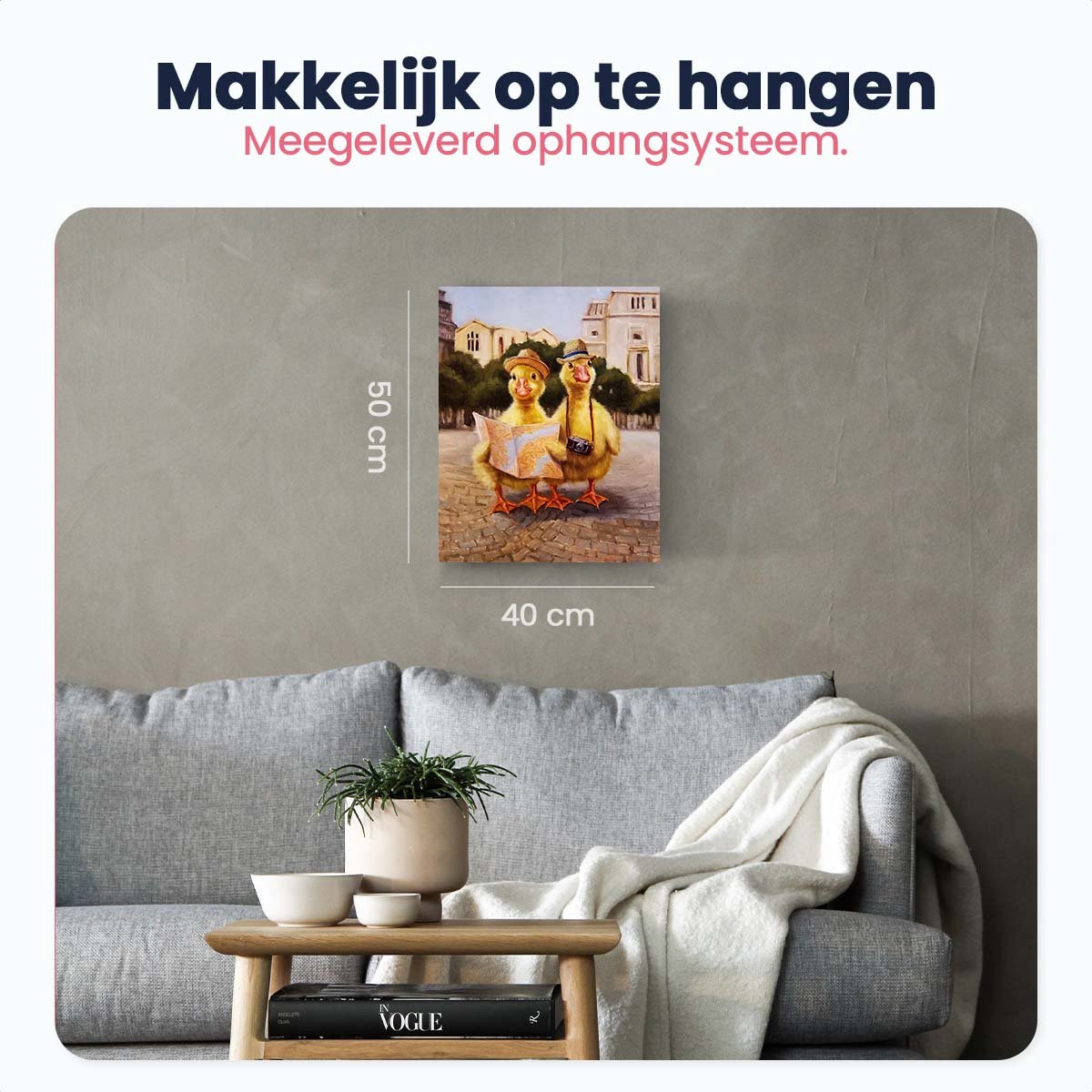 Eagle® Schilderen op Nummer Volwassenen - Toeristen - Gespannen op Frame - 50x40cm — afbeelding 5