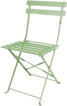 Chaises Chaises pliantes en acier Bolero vert clair (2 pièces) - Bolero FT270