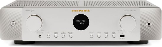 Marantz - Cinema 70S - AV Receiver met 7.2 Kanalen, HEOS® Built-In, 50 Watt per Kanaal, Dolby Atmos en 8K Ultra HD - Zilver