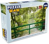 Puzzel Uitzicht op het water vanaf de Japanse brug in Monet's tuin in het Franse Giverny - Legpuzzel - Puzzel 1000 stukjes volwassenen