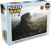 Puzzel Zonsondergang achter de Sigiriya in Sri Lanka - Legpuzzel - Puzzel 1000 stukjes volwassenen