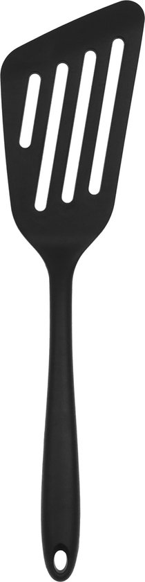 Krumble Bakspaan - Spatel - Kookgerei - Keukengerei - Koken - Bakken - Siliconen - Zwart - 34,5 cm