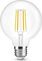 Slimme filament Zigbee LED lamp - Dual white 7W E27 fitting - G95 model - Smart lamp - Slimme Zigbee lamp