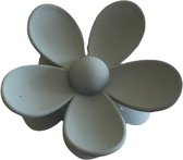 Arty's Haarclip Flower - Haarclip Vrouwen en Meisjes Bloem Hoge Kwaliteit Light Grey