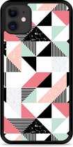 iPhone 11 Hardcase hoesje Geometric Artwork - Designed by Cazy