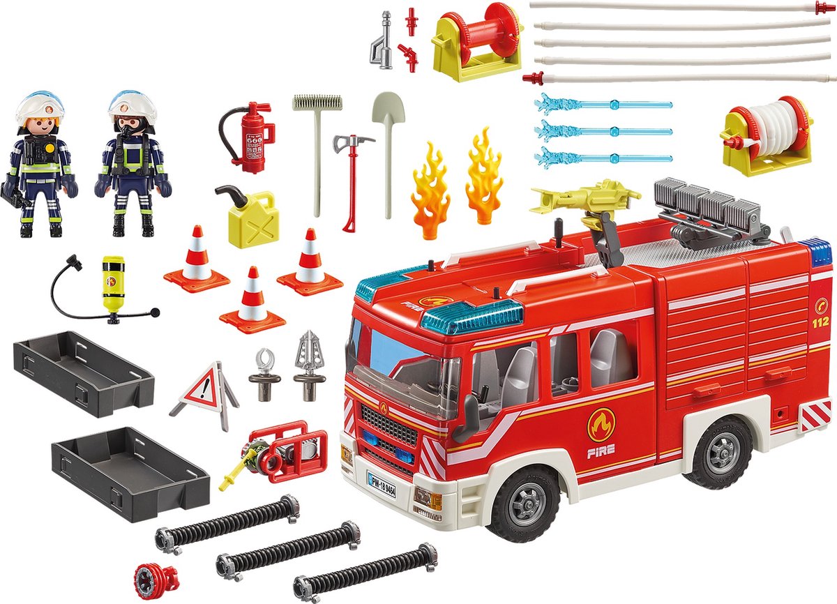 PLAYMOBIL City Action Brandweer pompwagen - 9464 — afbeelding 9