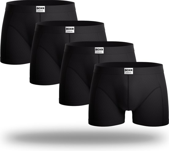 BOXR Underwear - Bamboe Boxershort Heren - Onderbroeken Heren - 4-Pack - S - Bamboe Ondergoed - Ondergoed Heren - Bamboo Boxershort voor Mannen