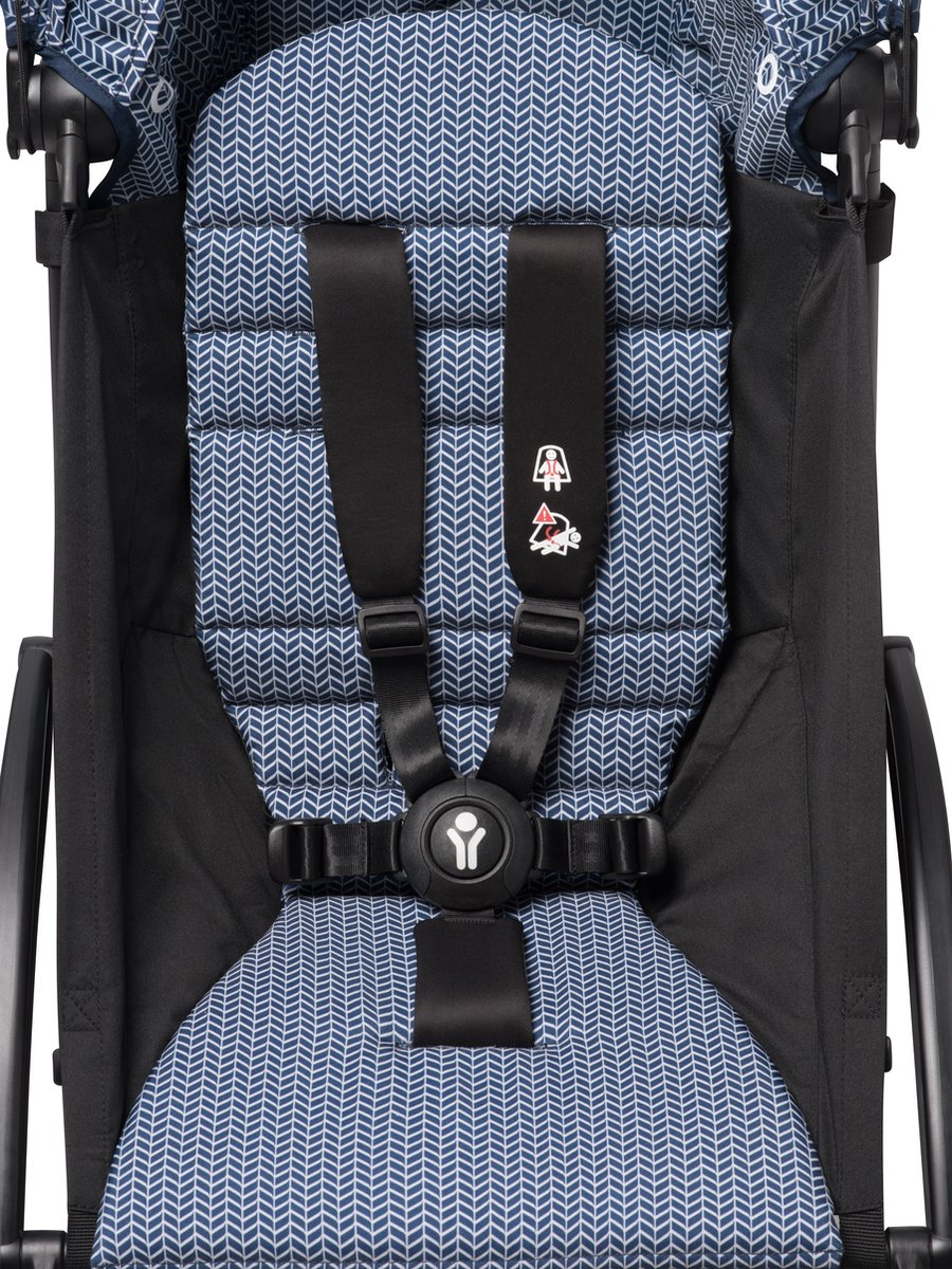 BABYZEN YOYO 6+ Color Pack, Air France - Dit pakket bevat een zitkussen, bijpassende zonnekap & rugzakje met rits - Vereist een YOYO2-frame (apart verkrijgbaar) – foto 2