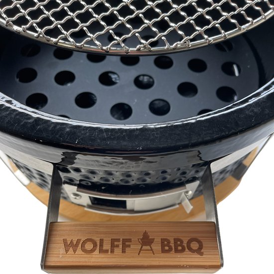 WOLFF BBQ |Keramische tafel barbecue |Rond model met lucht inlaad |Buitenhuis gebruik van Wolff BBQ — afbeelding 5