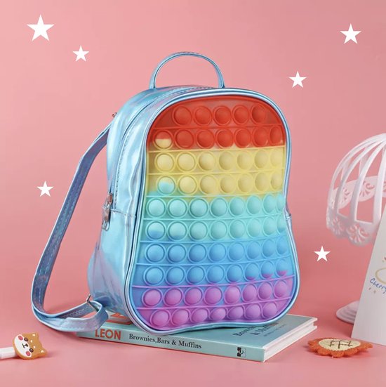 Pop-it Fidget Children Shoulder bag, 2 in 1 Fidget Bag Fidget Toy