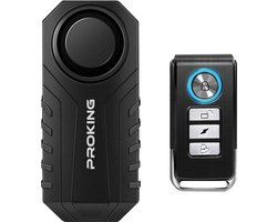 PROKING Alarmsysteem Voertuigen - Fiets Alarm - Multifunctioneel - Alarm met afstandsbediening - Waterdicht - Voertuigbeveiliging - Alarm sensor
