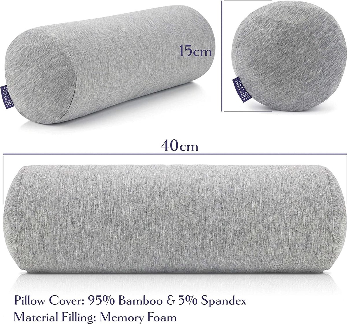 Nekkussen Kussenrol Bolster Kussen, Hoogste Kwaliteit Bamboe Hoes