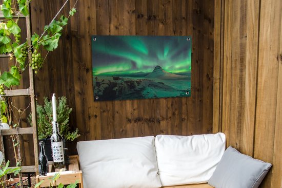 Posters de jardin Aurores boréales - Berg - Norvège - 90x60 cm - Toile de jardin