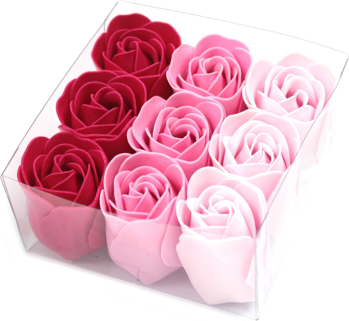 Zendro - Rozen - Zeep Bloemen - 9 stuks -Valentijnsdag cadeau - Roze Rozen Zeep Box - Geschenkdoos - Cadeau voor haar - Roos Valentijn