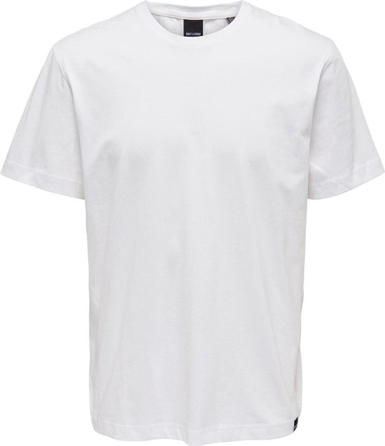 Only & Sons T-shirt Onsmax Life Reg Ss Stitch Tee Noos 22025208 White Mannen Maat - XS