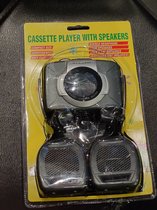 Walkman - Cassette Player met Speakers - Zwart