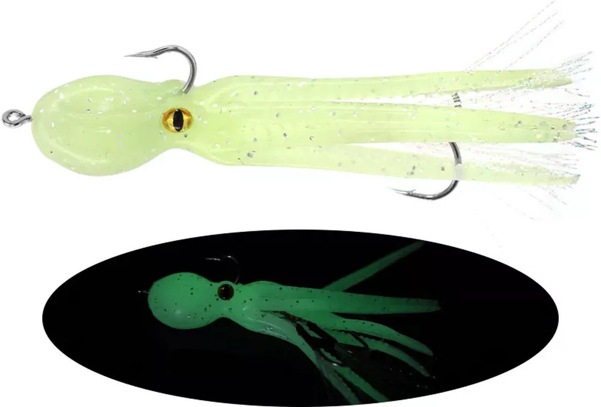 Kunstaas Inktvis Glow in the Dark - 11cm