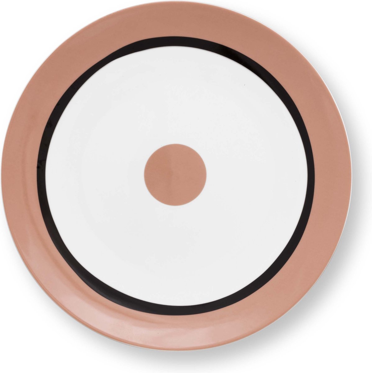 VT Wonen Circles soft Clay Pink - dinerbord - ⌀ 25.5cm - porselein - bord - roze - servies