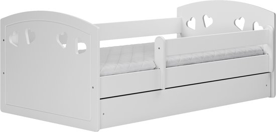 Kocot Kids - Bed Julia wit zonder lade met matras 140/80 - Kinderbed - Wit