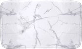 Tapis de bain 45x75 cm. Microfibre Marbre blanc