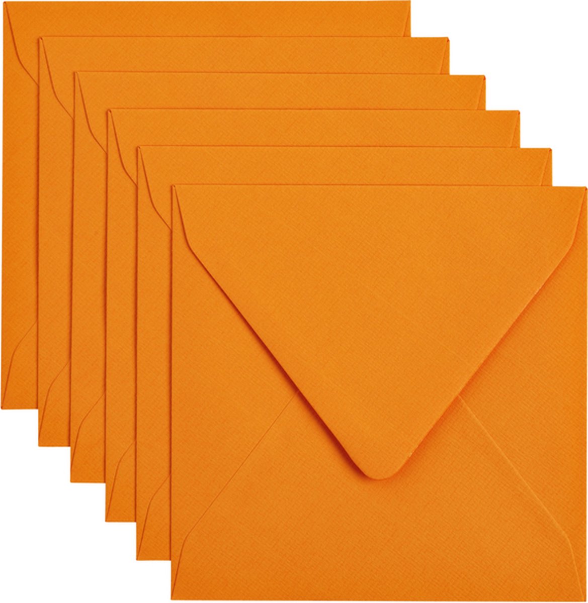Envelop papicolor 140x140mm oranje | Pak a 6 stuk