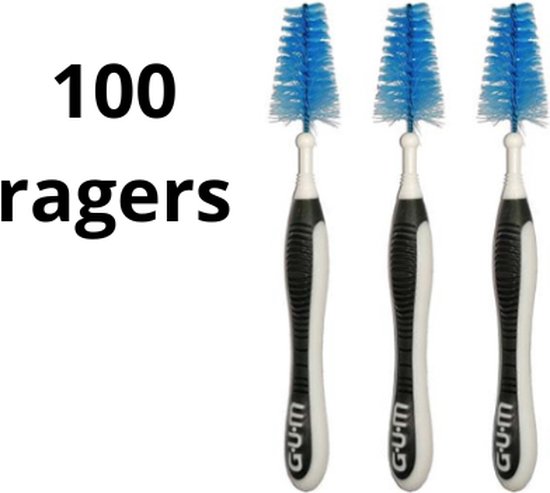 Gum Ragers GUM Trav-ler Ragers 2.6mm Zwart - 2 x 50 stuks - Voordeelverpakking | bol