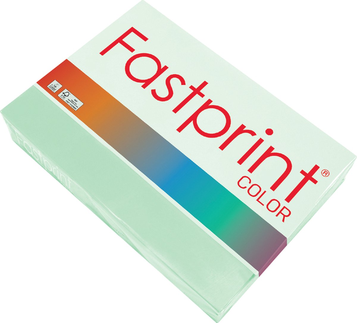 Kopieerpapier Fastprint A3 80gr appelgroen 500vel - 5 stuks