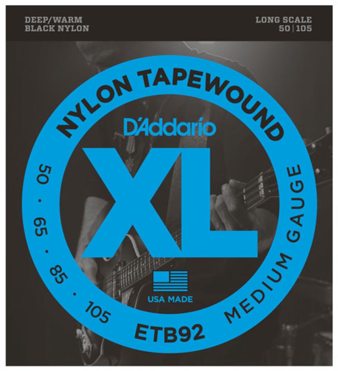 D'Addario ETB92 Tapewound Bass Medium 50-105 050 bassnarenset