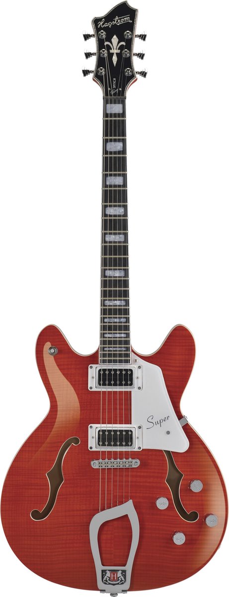 Elektrische gitaar Hagstrom Super Viking Mandarin Flame