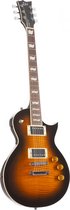 ESP LTD EC-256FM Dark Brown Sunburst - Single-cut elektrische gitaar