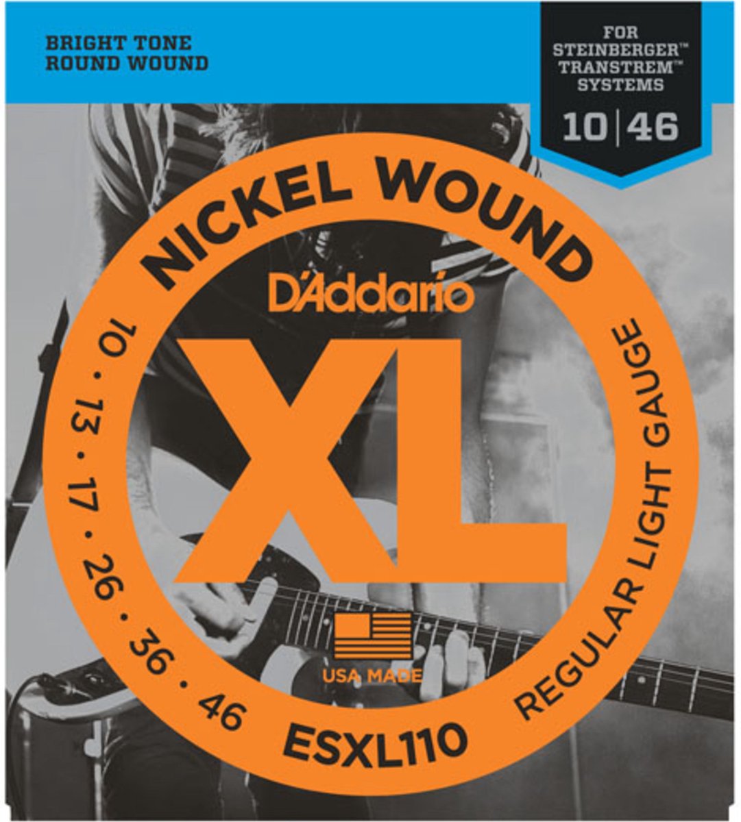 D'Addario Double Ball snaren ESXL110 10-46 nikkel omwonden - Elektrische gitaarsnaren