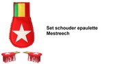Set schouder epaulette Mestreech - Carnaval thema feest Limburg party optocht